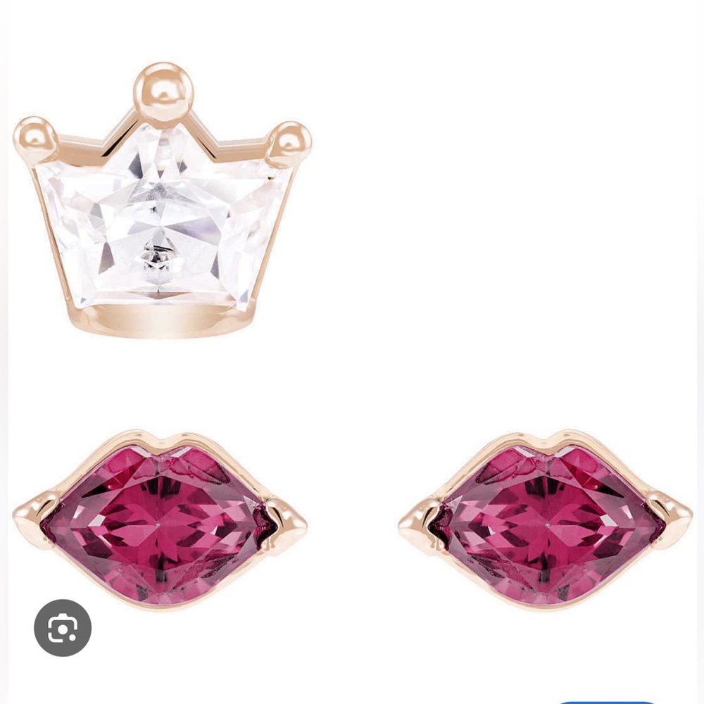 Swarovski Out of This World Kiss Pierced Earrings, 3 pieces